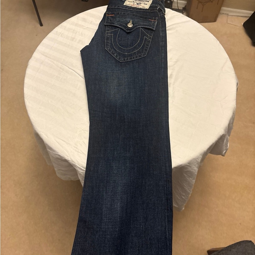True Religion Men’s Dark Blue Straight Jeans